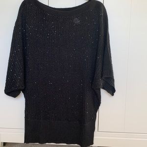 NWT Size XLarge Payton Black Sparkly Sweater Top